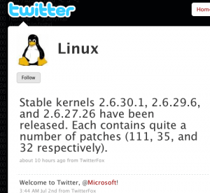 @Linux Welcomes @Microsoft