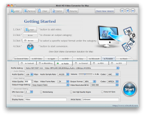 WinX HD Video Converter for Mac Screenshot